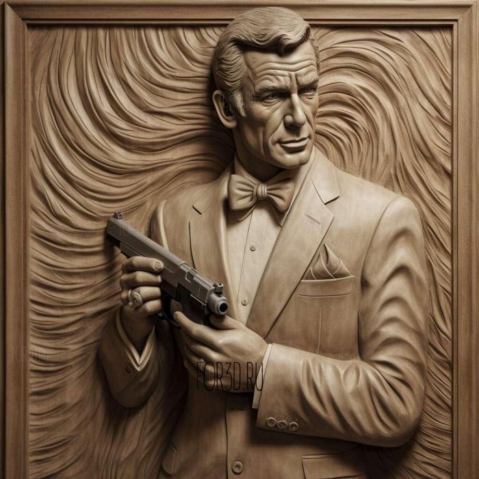 james bond 2 stl model for CNC